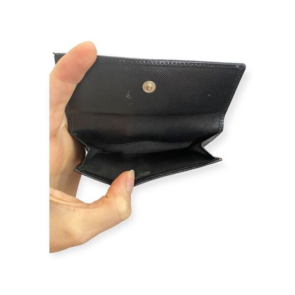 Authentic Prada Saffiano Wallet Black Compact - Picture 10 of 10